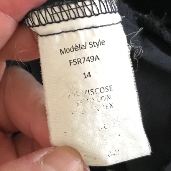 Claire France Y2K Mini dress Navy Striped Sleeveless Artsy Art wear Sz 14 - Picture 4 of 9